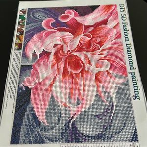 Flower Diamond Art Completed Picture